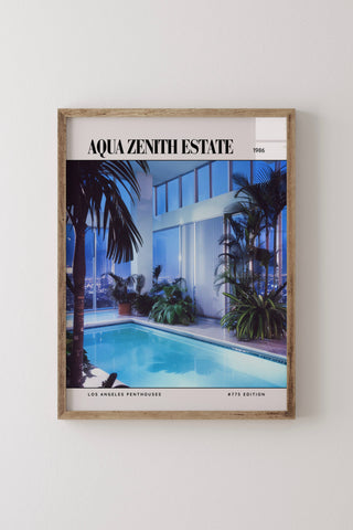 Aqua Zenith Estate | Wall Print